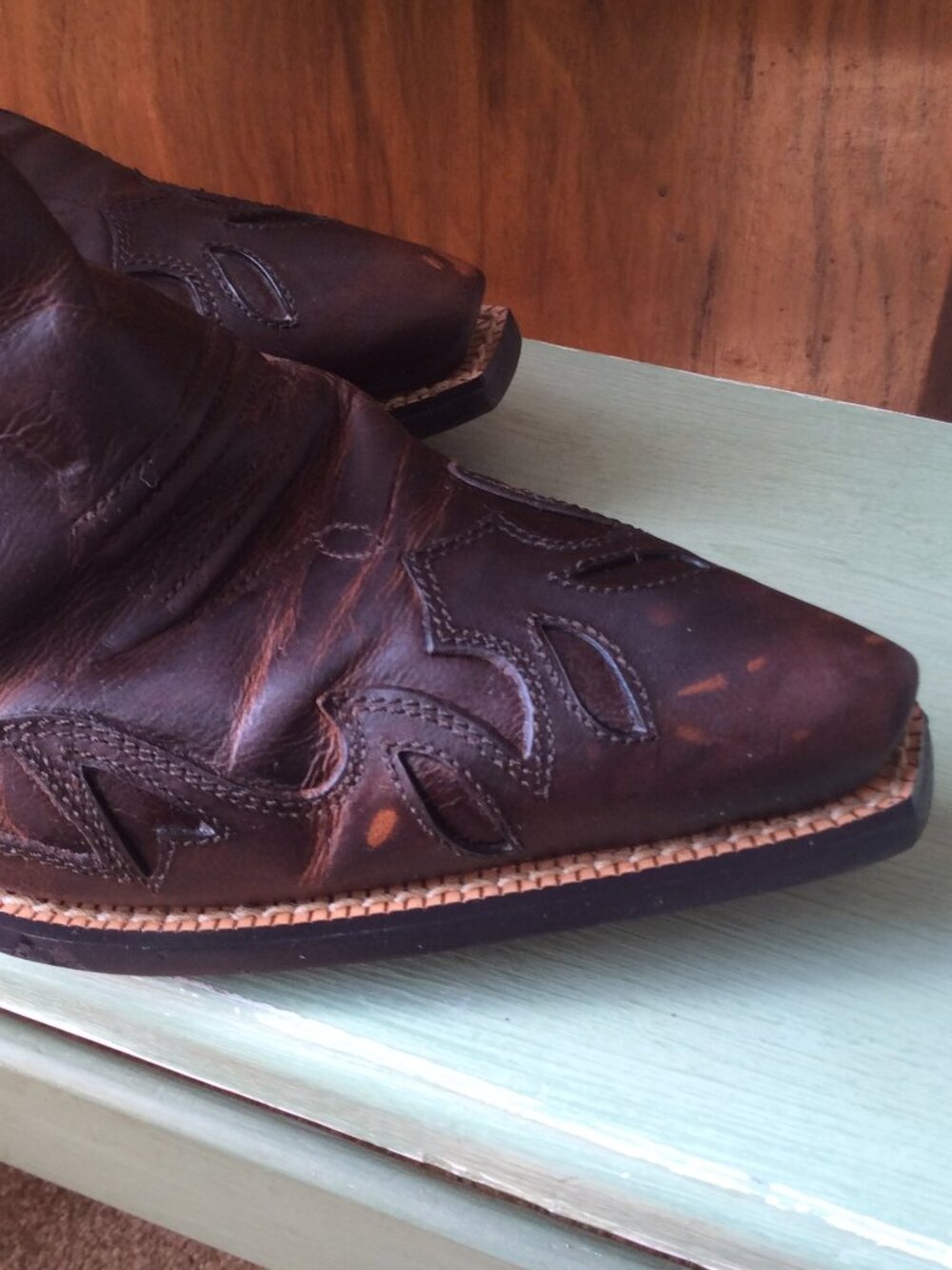 Ariat ATS Wichita Pointed Toe Full Grain Leather Western/Cowgirl Boots.  Size 9B - Picture 6 of 15